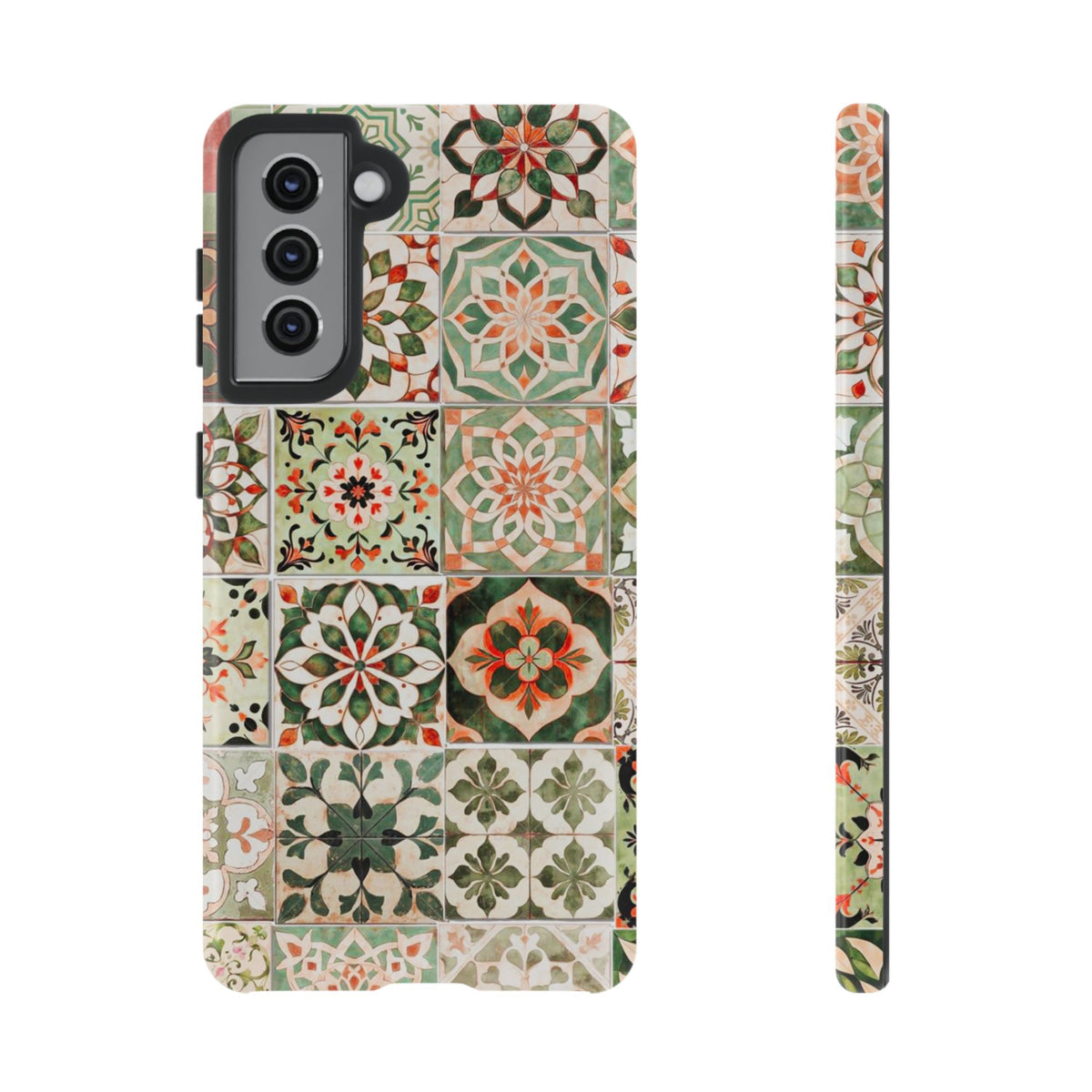Vintage Mosaic Tile Graphic Tough Phone Cases