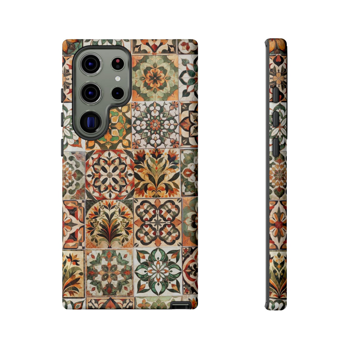 Vintage Mosaic Tile Graphic Tough Phone Cases