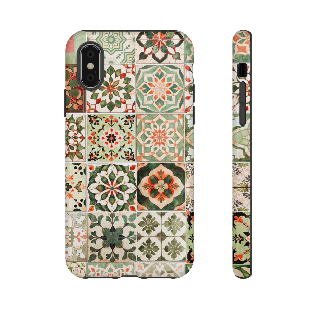 Vintage Mosaic Tile Graphic Tough Phone Cases