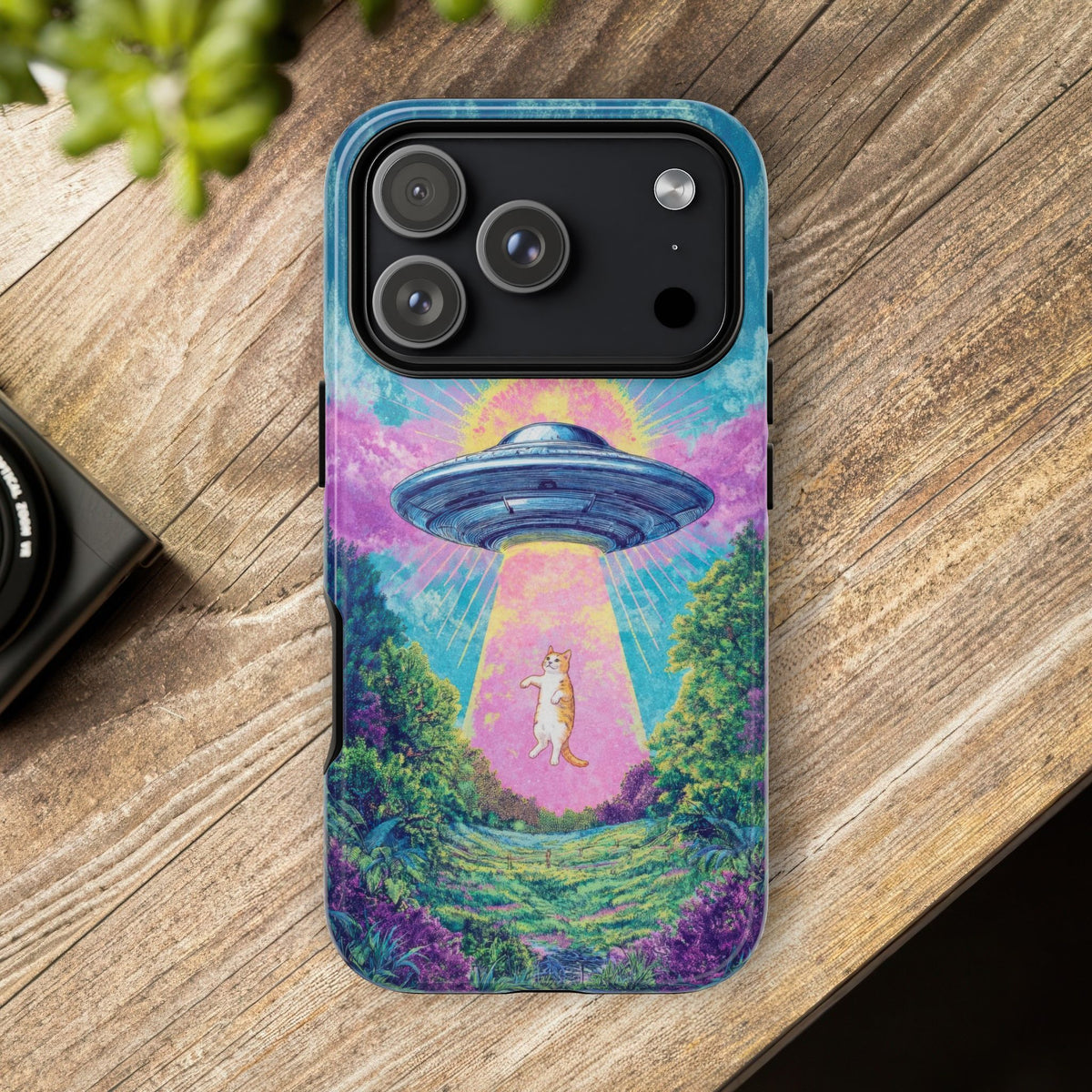 Vintage Alien UFO Graphic Tough Phone Cases