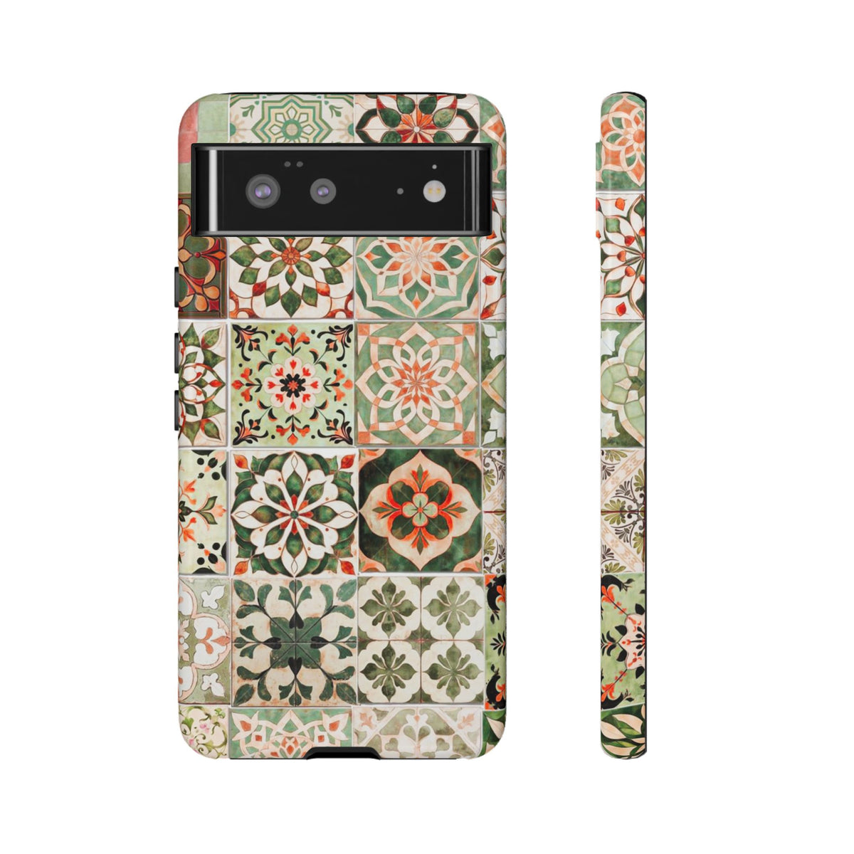 Vintage Mosaic Tile Graphic Tough Phone Cases