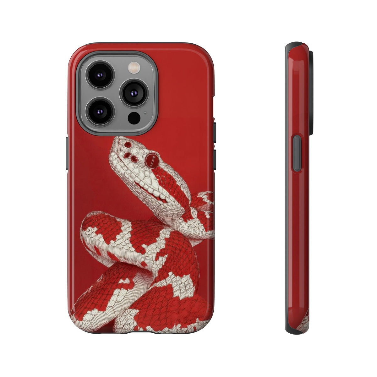 The Snake - Etching Style Series Graphic Tough Phone Cases