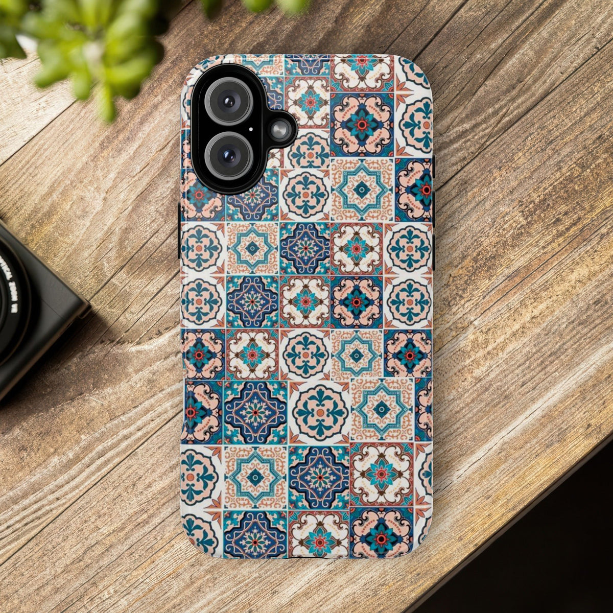 Vintage Mosaic Tile Graphic Tough Phone Cases