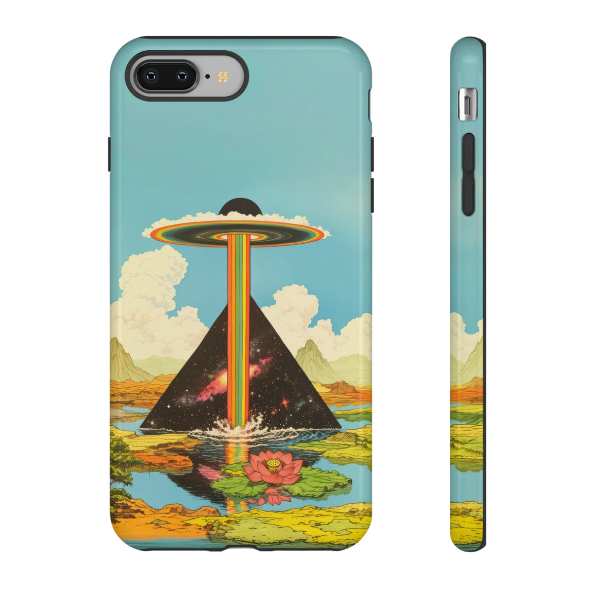 Vintage Alien UFO Graphic Tough Phone Cases