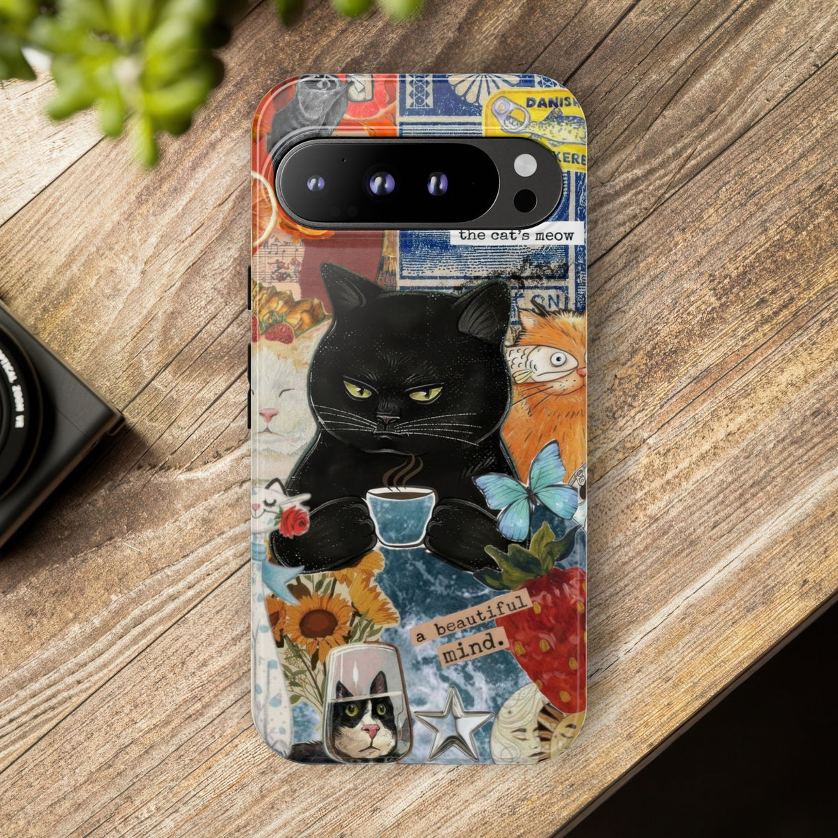 Aesthetic Cats Case - Vintage Kitty Graphic Tough Phone Cases