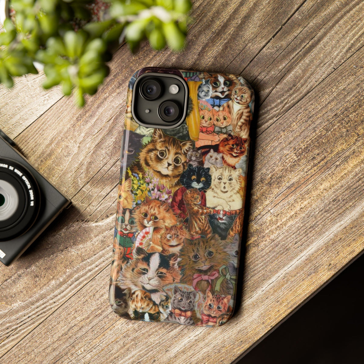 Aesthetic Cats Case - Vintage Kitty Graphic Tough Phone Cases