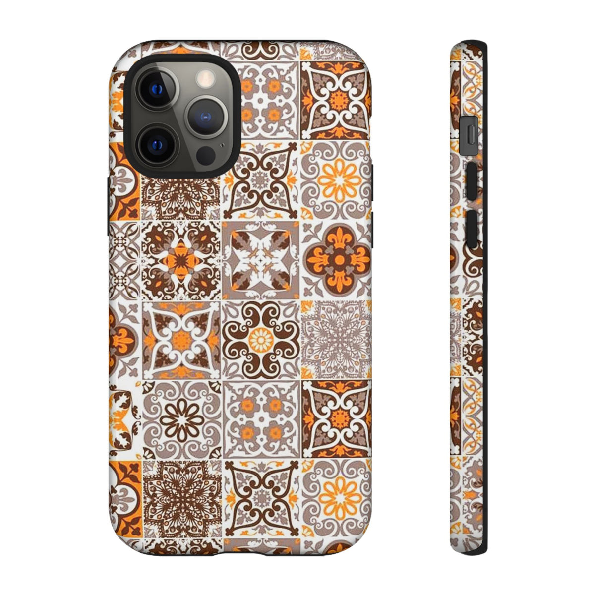 Vintage Mosaic Tile Graphic Tough Phone Cases