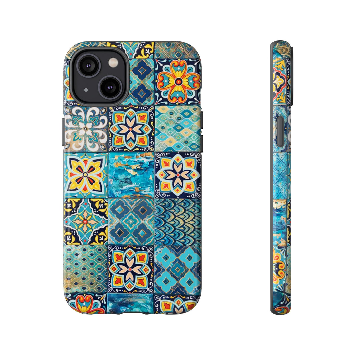 Vintage Mosaic Tile Graphic Tough Phone Cases