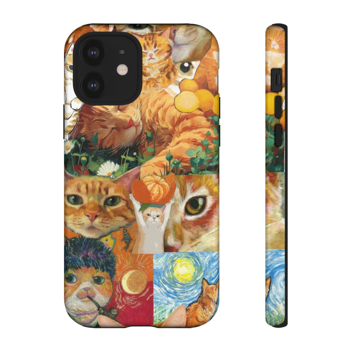 Aesthetic Cats Case - Vintage Kitty Graphic Tough Phone Cases
