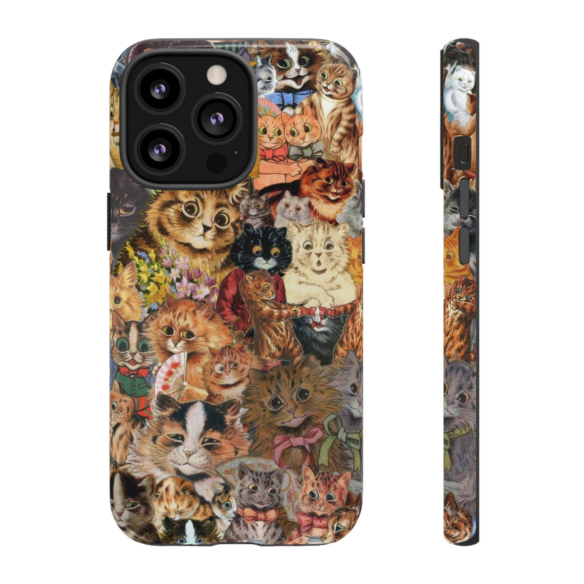 Aesthetic Cats Case - Vintage Kitty Graphic Tough Phone Cases