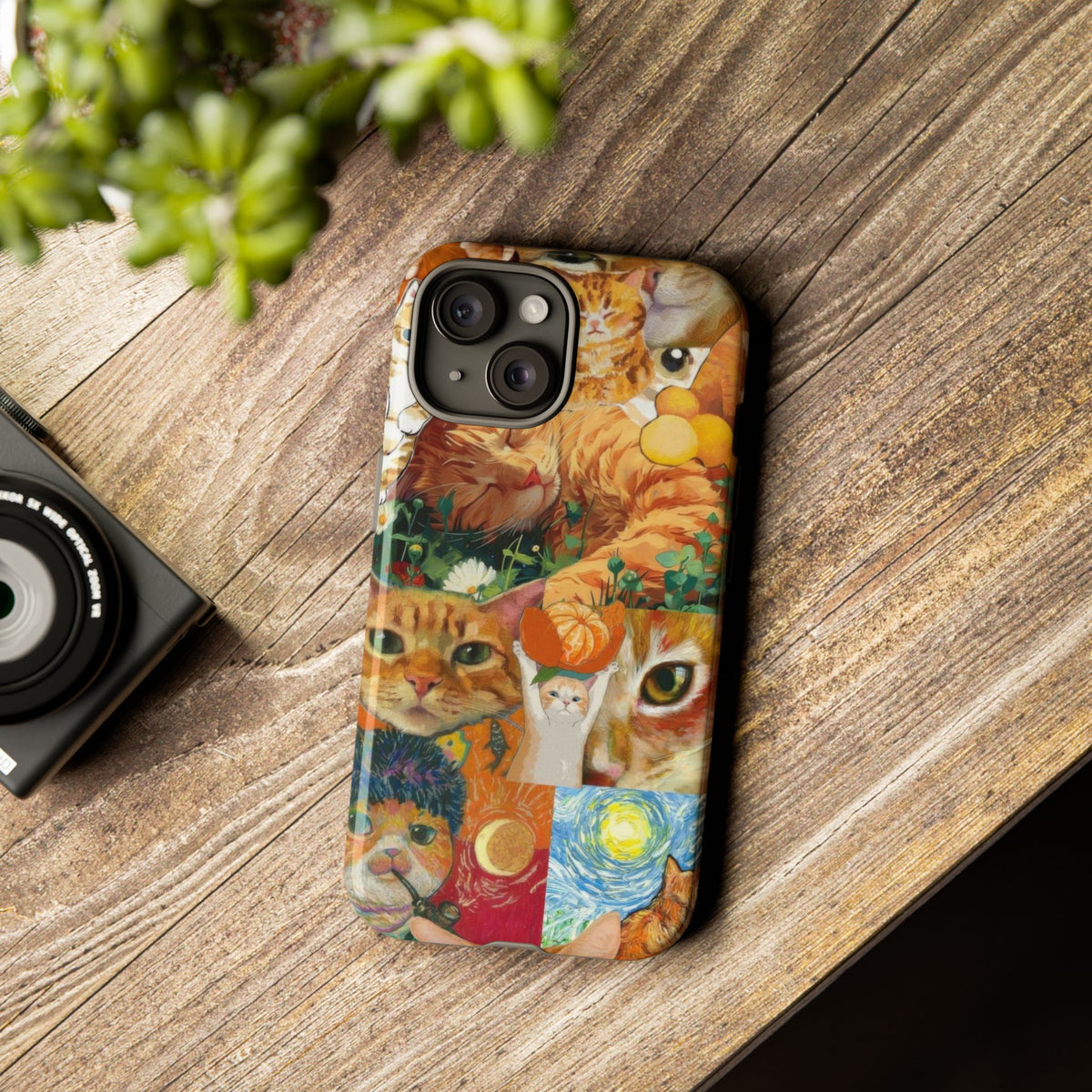 Aesthetic Cats Case - Vintage Kitty Graphic Tough Phone Cases