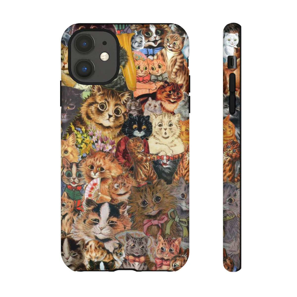 Aesthetic Cats Case - Vintage Kitty Graphic Tough Phone Cases