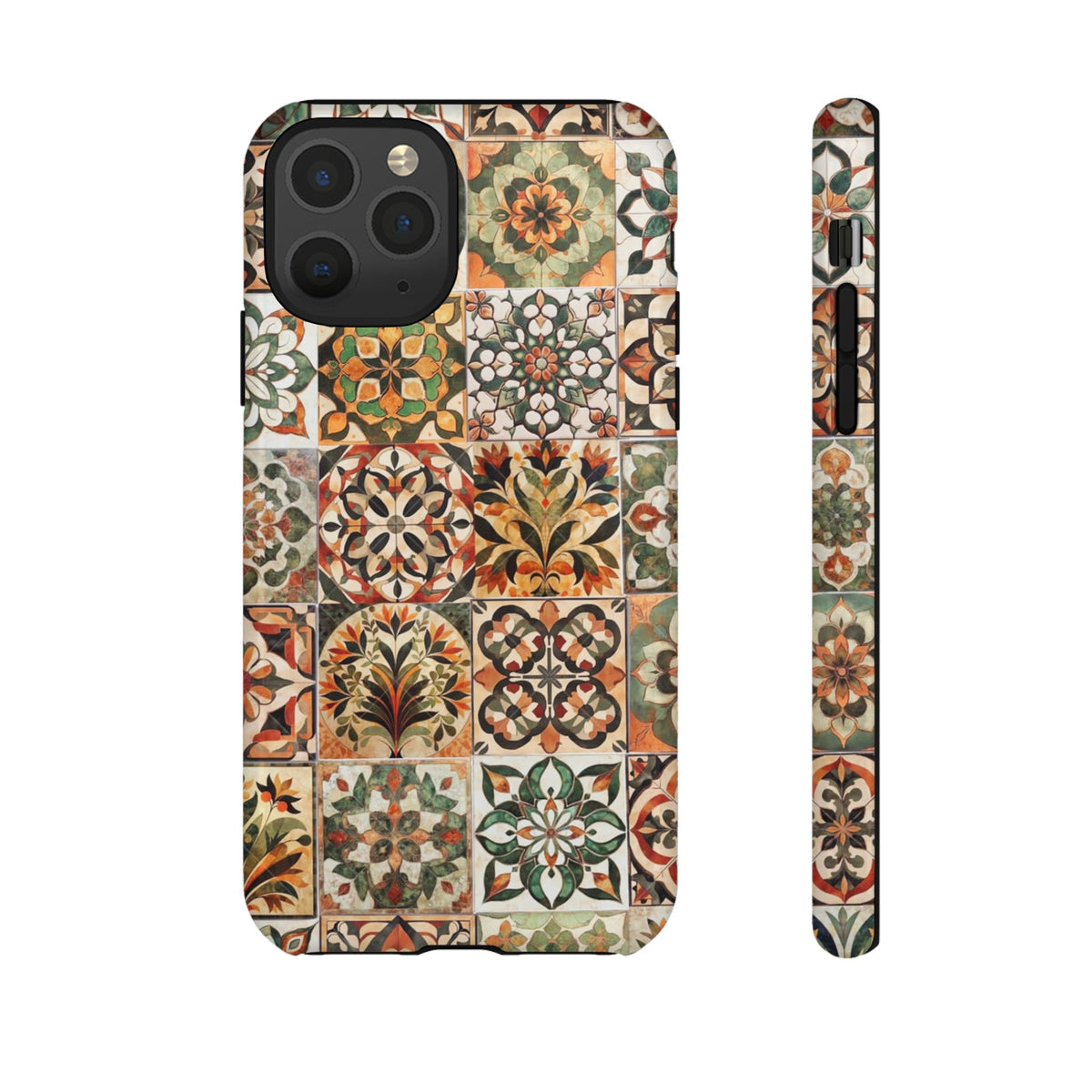 Vintage Mosaic Tile Graphic Tough Phone Cases