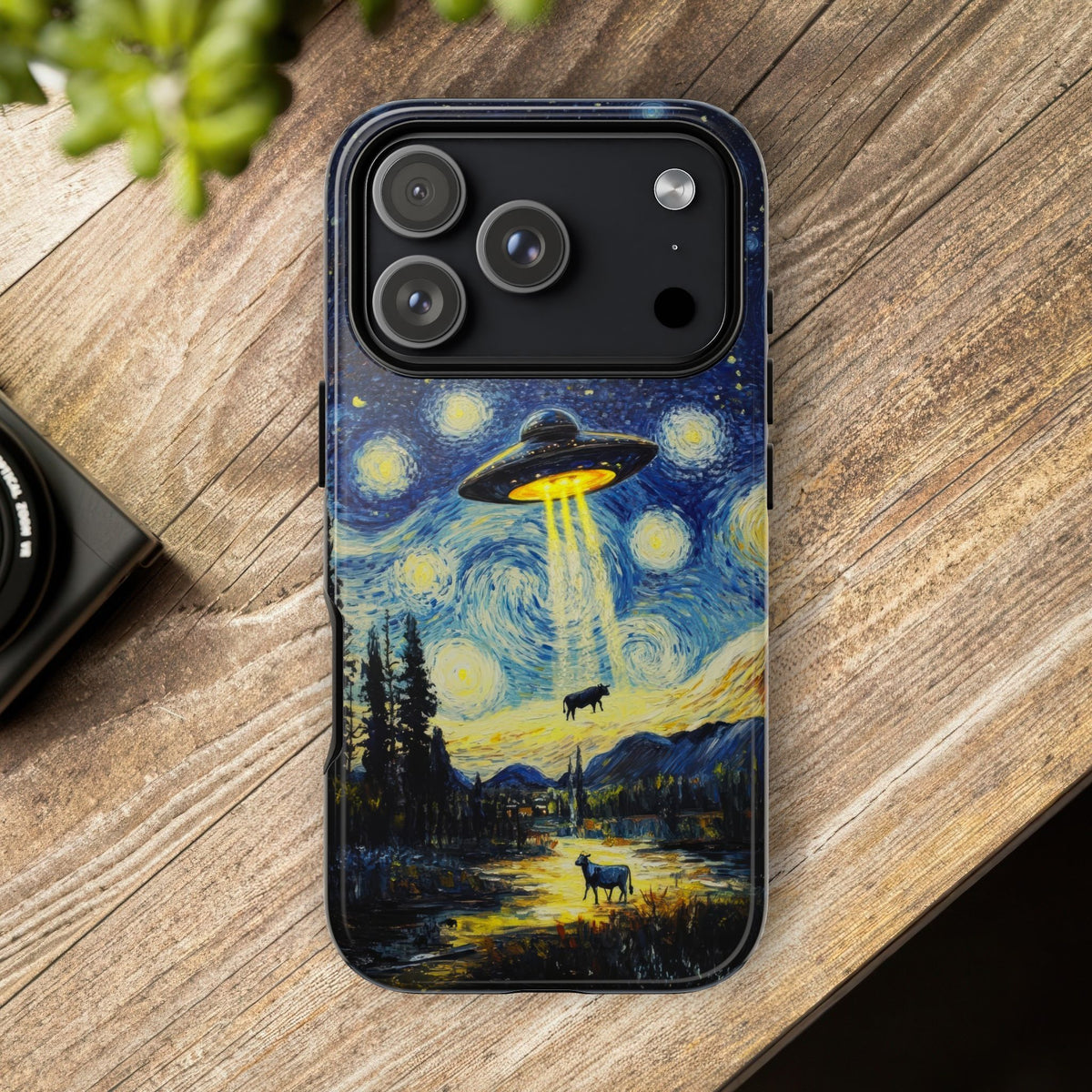 Vintage Alien UFO Graphic Tough Phone Cases