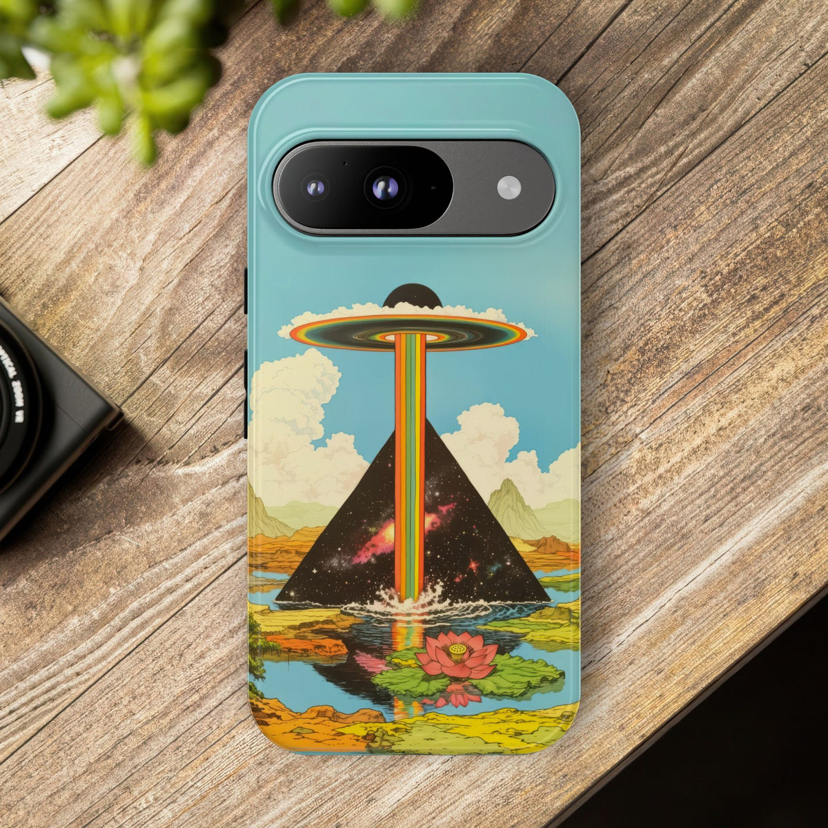 Vintage Alien UFO Graphic Tough Phone Cases