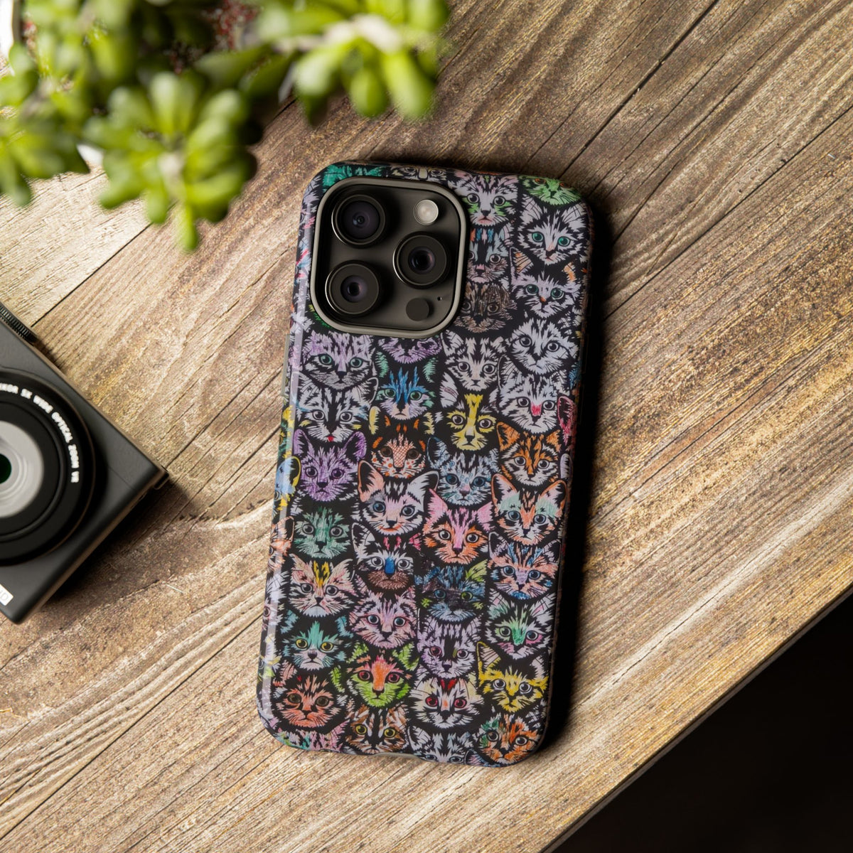 Aesthetic Cats Case - Vintage Kitty Graphic Tough Phone Cases