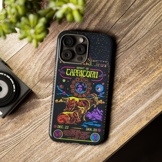 Spirit of Capricorn - Vintage Zodiac Sign Graphic Tough Phone Cases