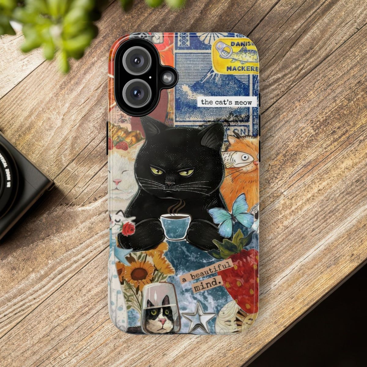 Aesthetic Cats Case - Vintage Kitty Graphic Tough Phone Cases