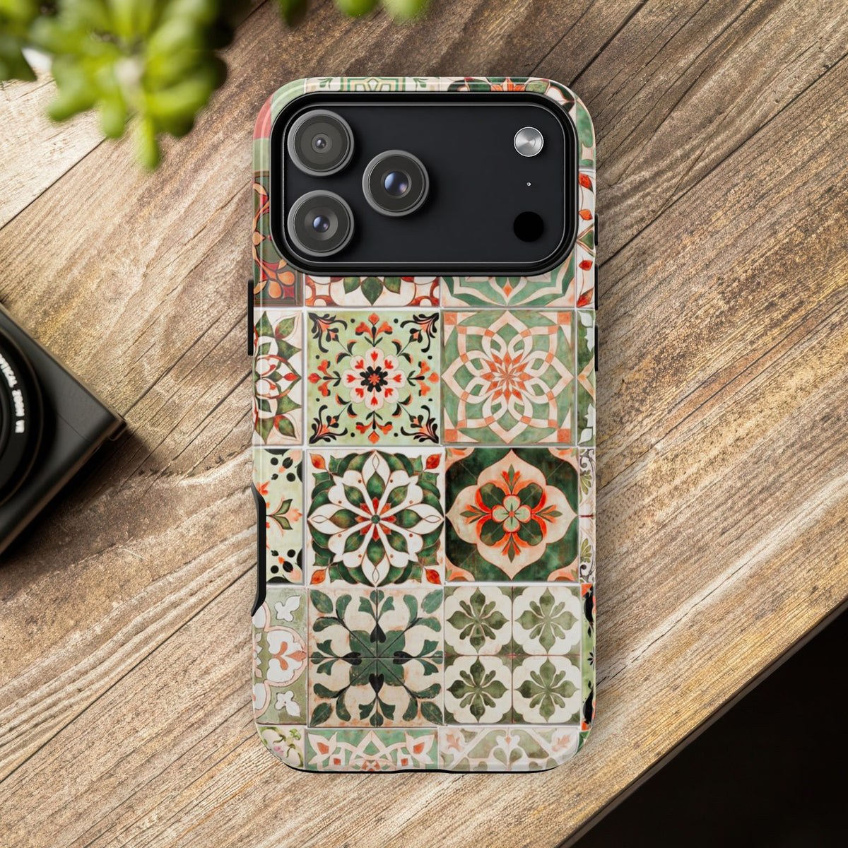 Vintage Mosaic Tile Graphic Tough Phone Cases