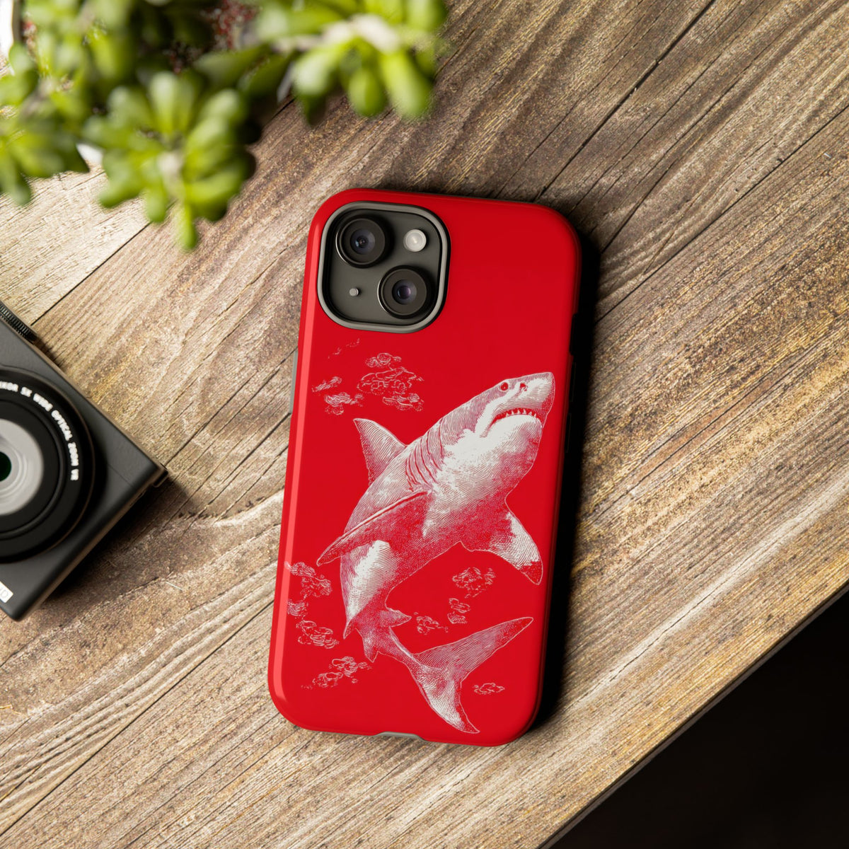 The Shark - Etching Style Series Graphic Tough Phone Cases