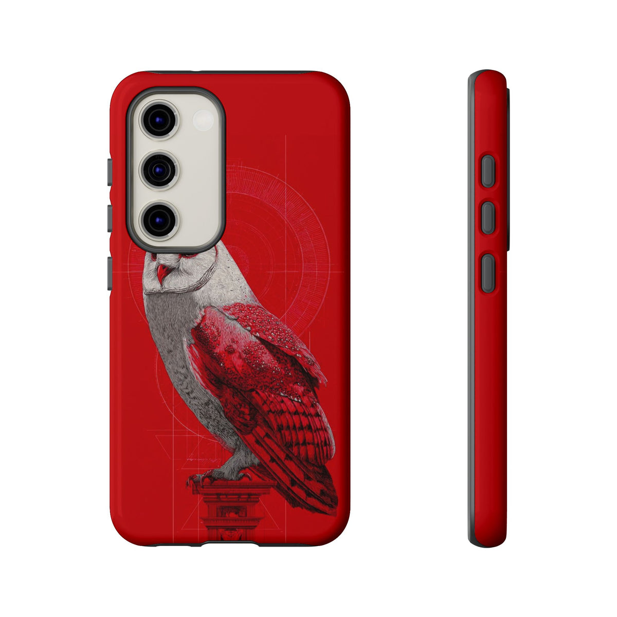 The Owl - Etching Style Series Graphic Tough Phone Cases