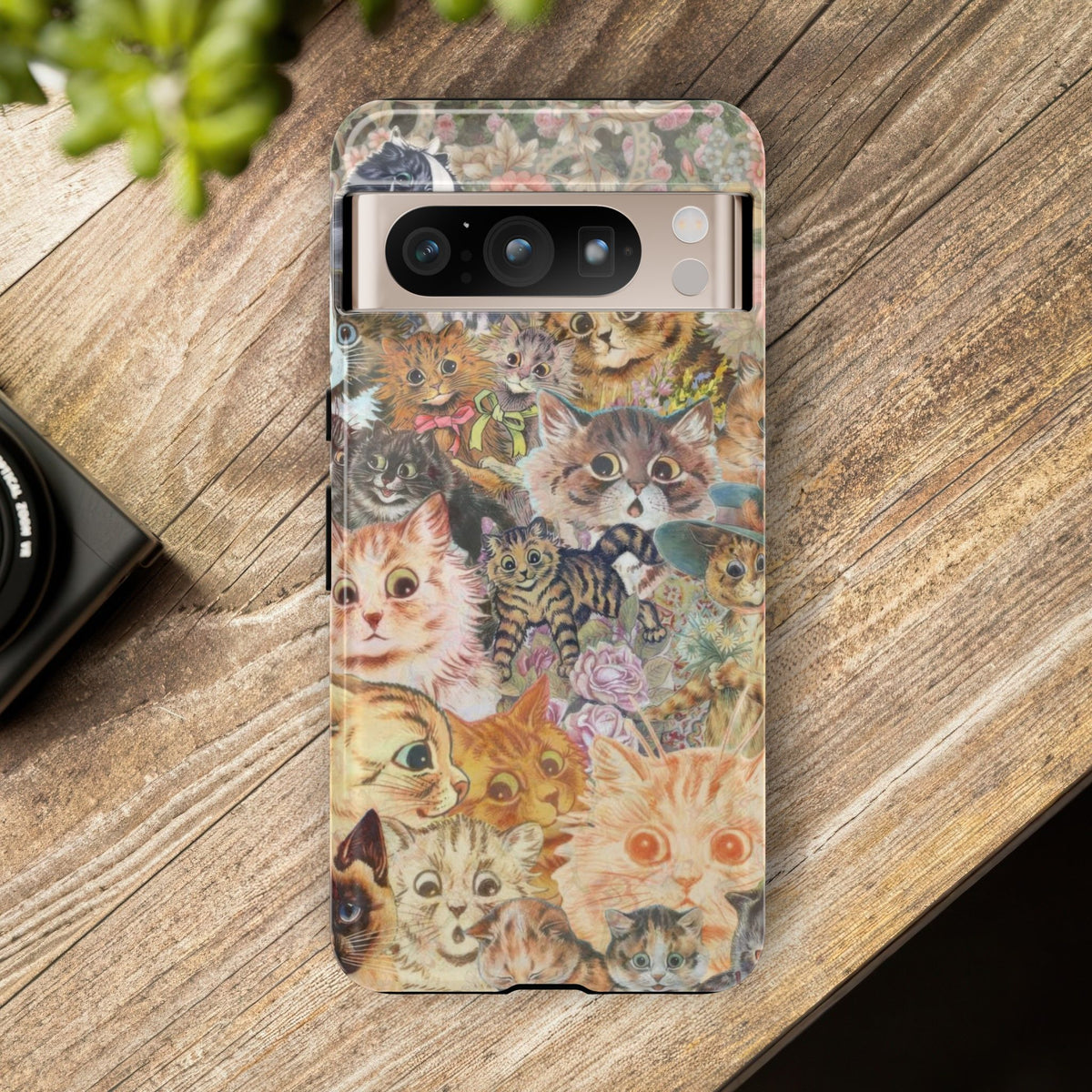 Aesthetic Cats Case - Vintage Kitty Graphic Tough Phone Cases