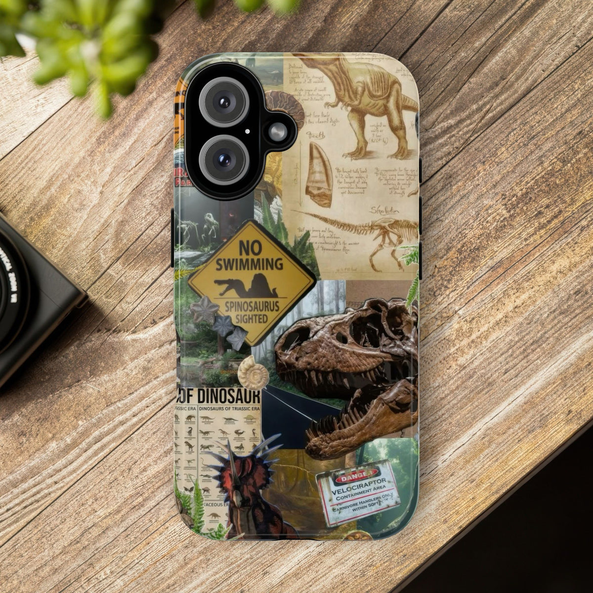 Aesthetic Dinosaur Case - Vintage Jurassic World Graphic Tough Phone Cases