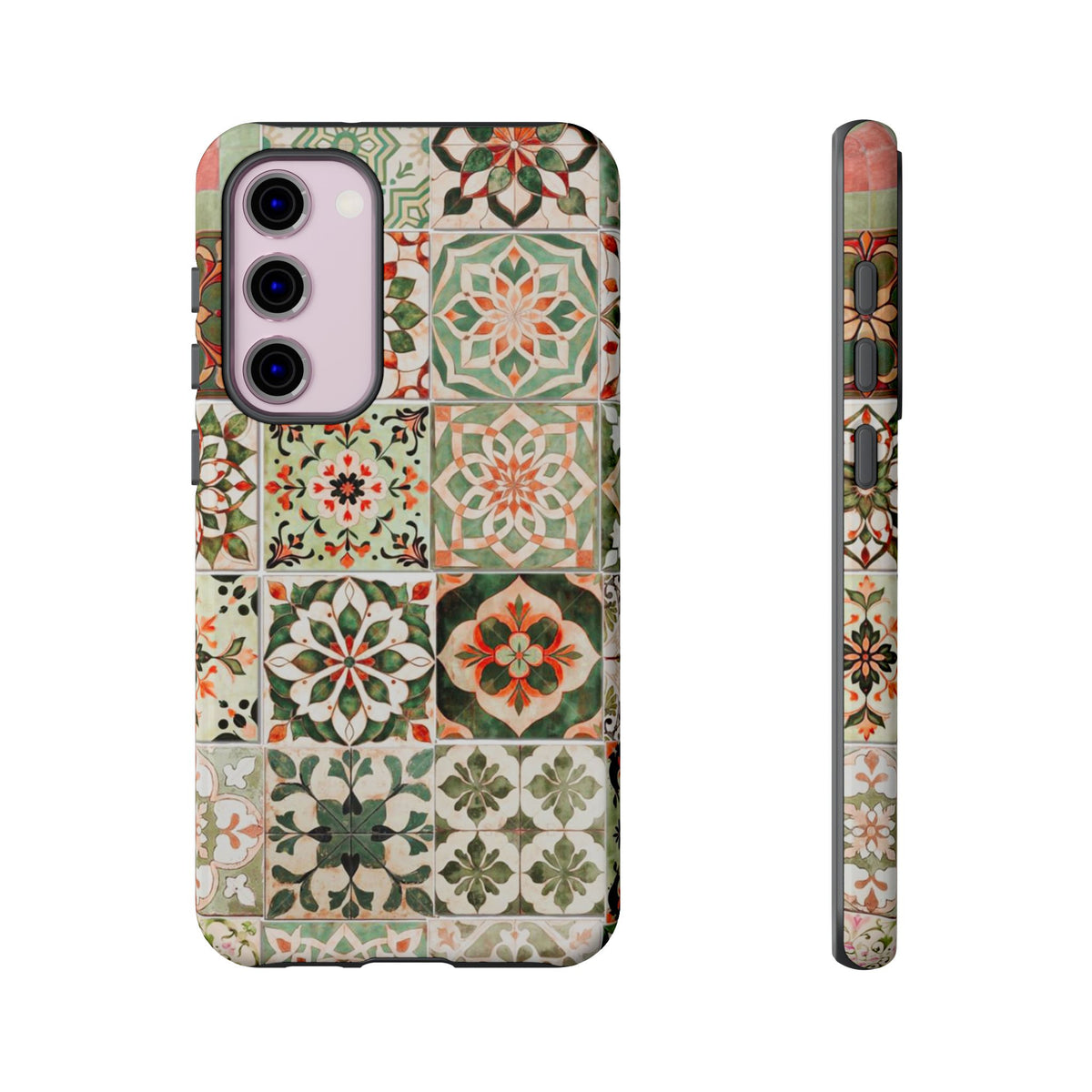 Vintage Mosaic Tile Graphic Tough Phone Cases