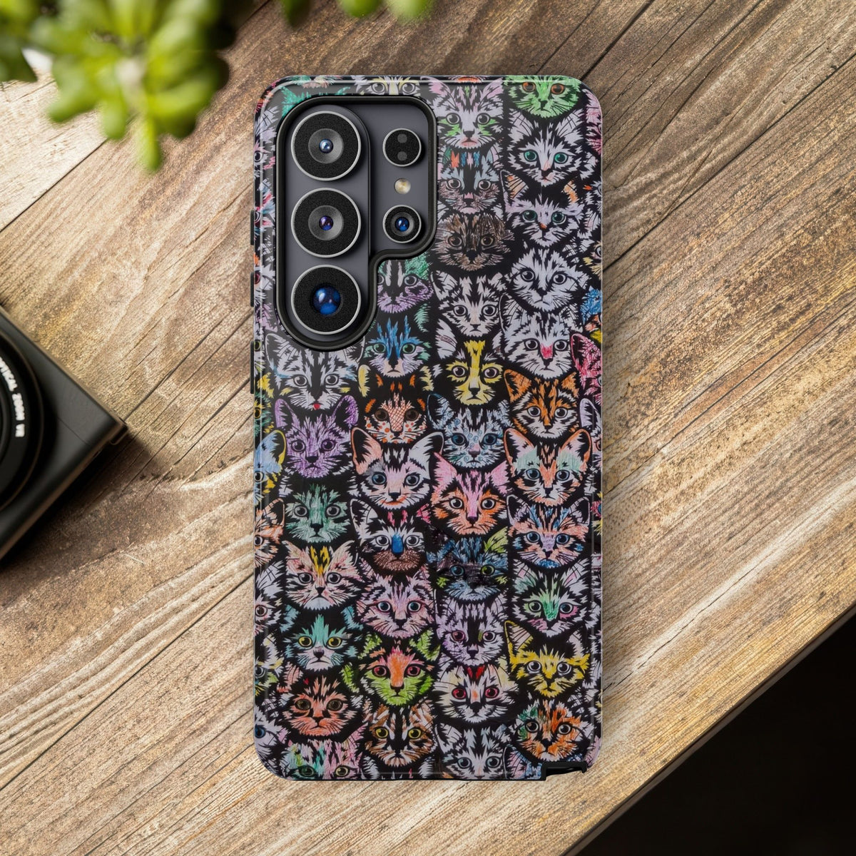 Aesthetic Cats Case - Vintage Kitty Graphic Tough Phone Cases