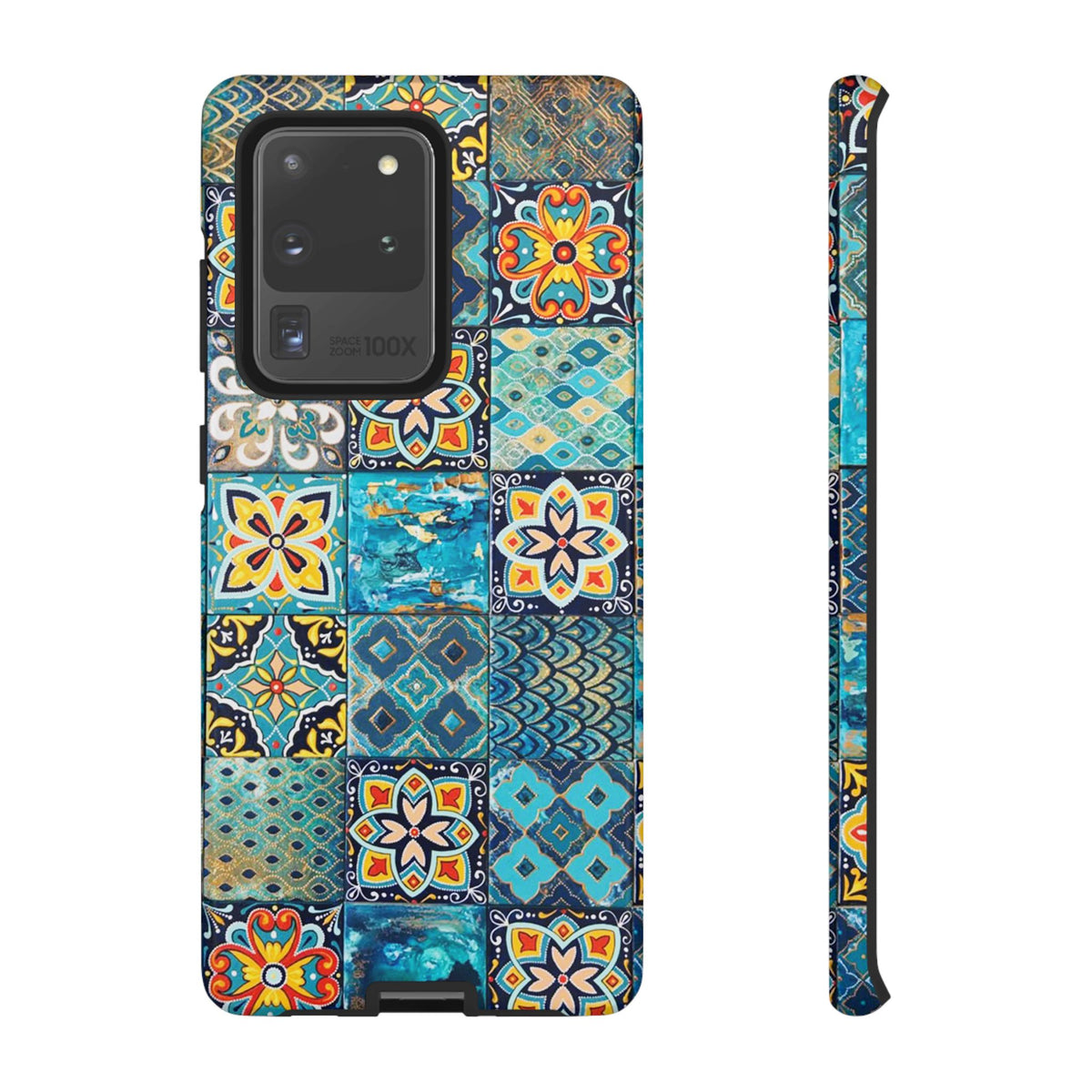 Vintage Mosaic Tile Graphic Tough Phone Cases