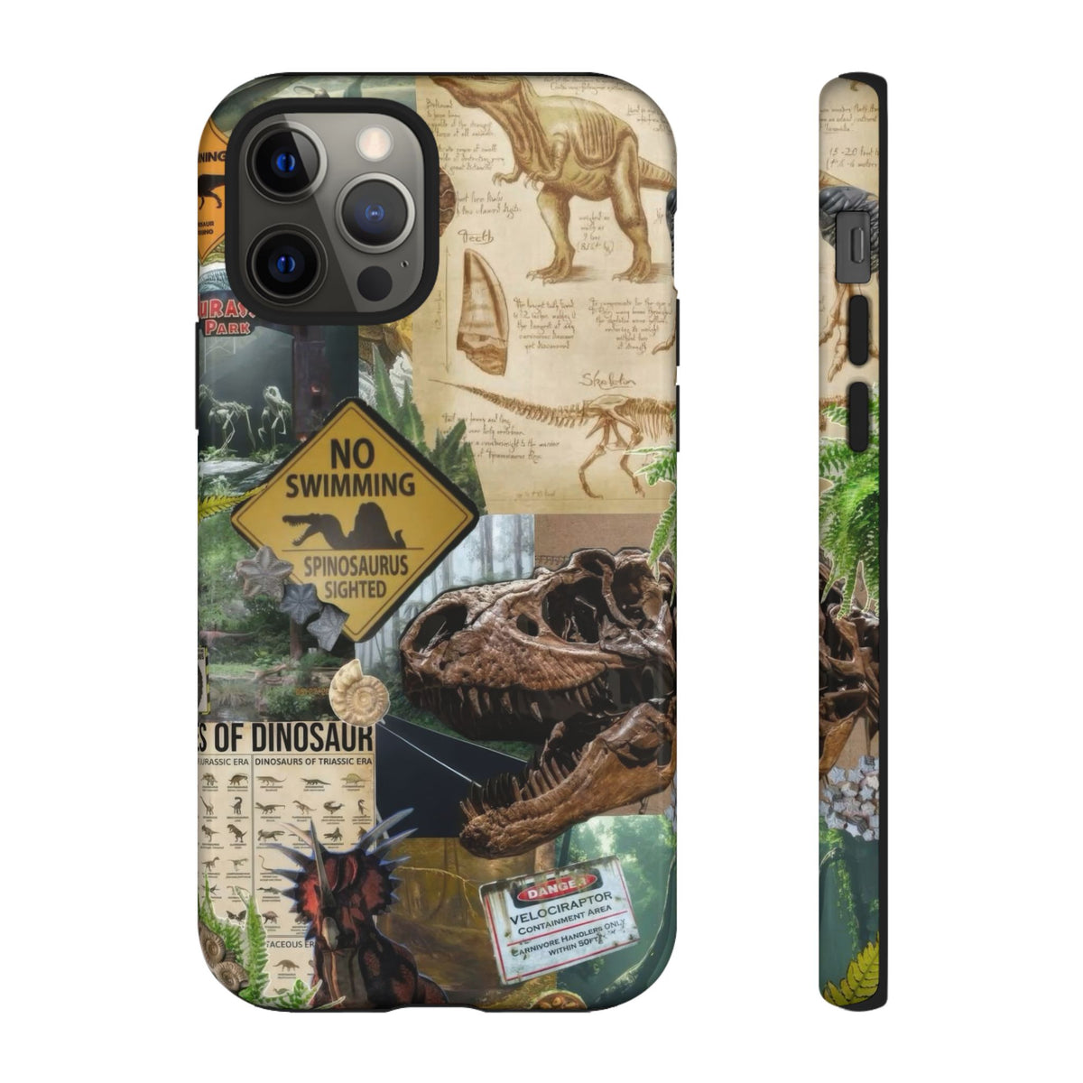 Aesthetic Dinosaur Case - Vintage Jurassic World Graphic Tough Phone Cases