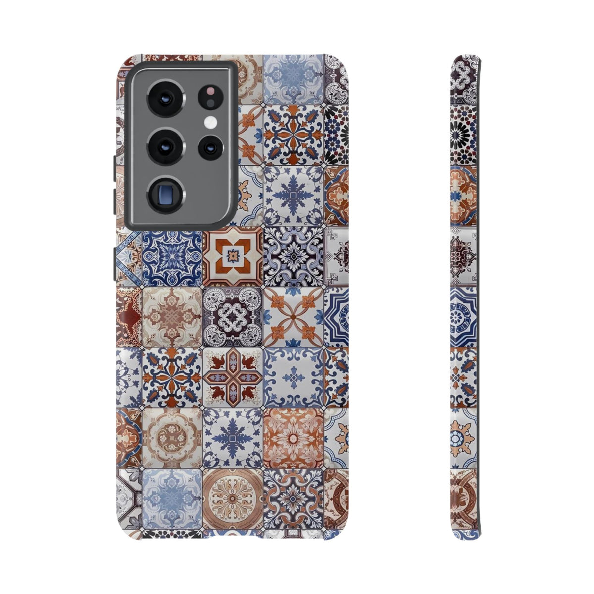 Vintage Mosaic Tile Graphic Tough Phone Cases