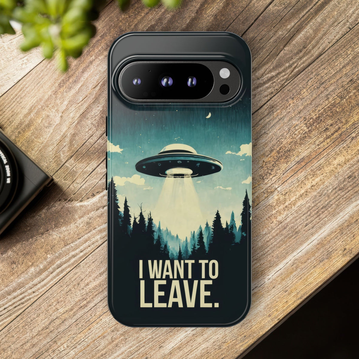 Vintage Alien UFO Graphic Tough Phone Cases