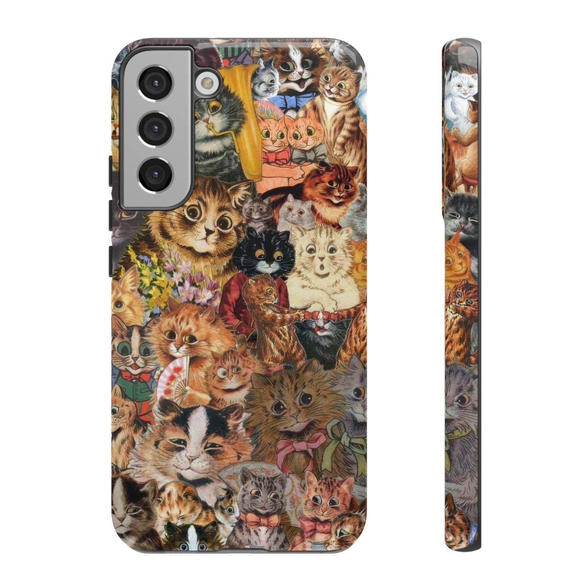 Aesthetic Cats Case - Vintage Kitty Graphic Tough Phone Cases