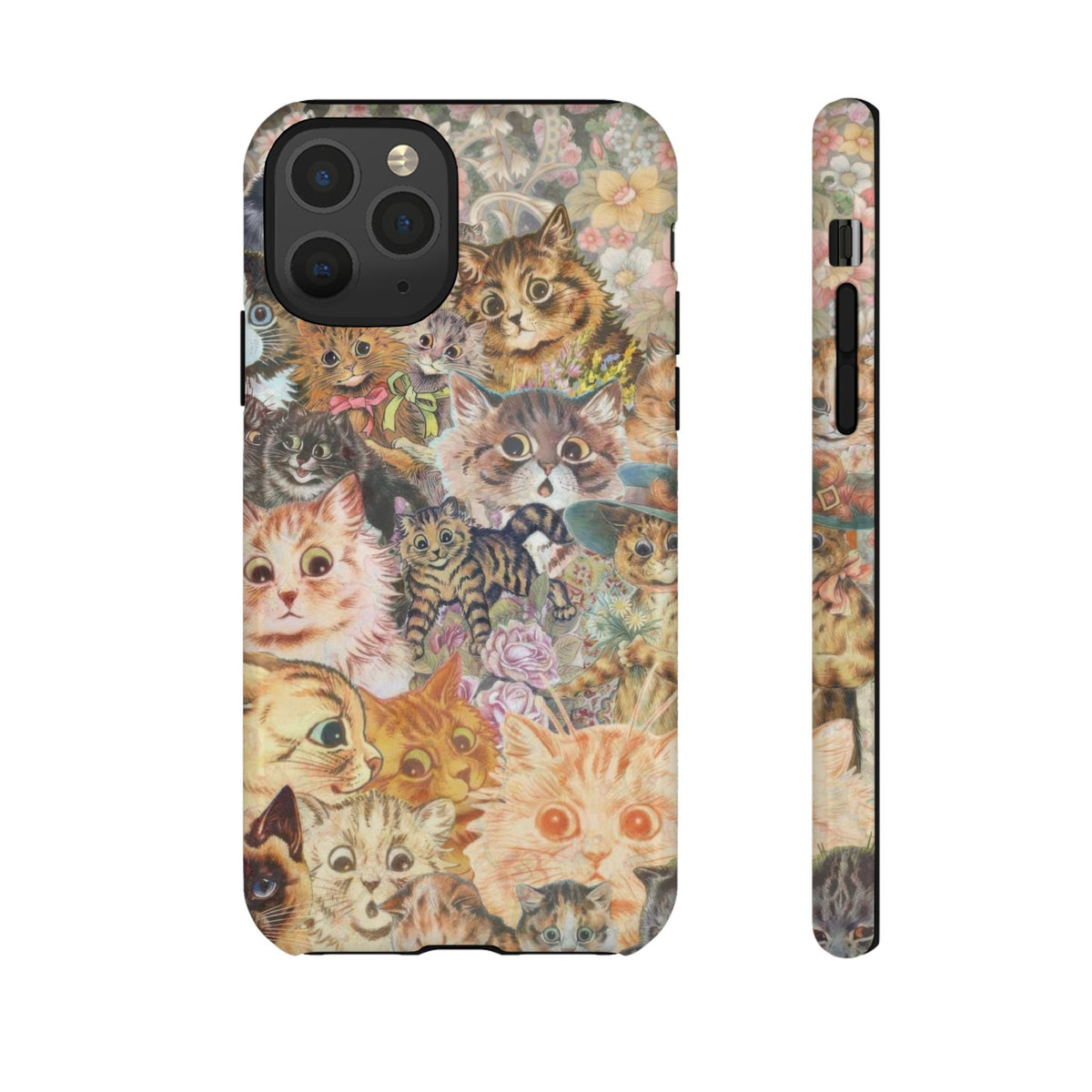 Aesthetic Cats Case - Vintage Kitty Graphic Tough Phone Cases