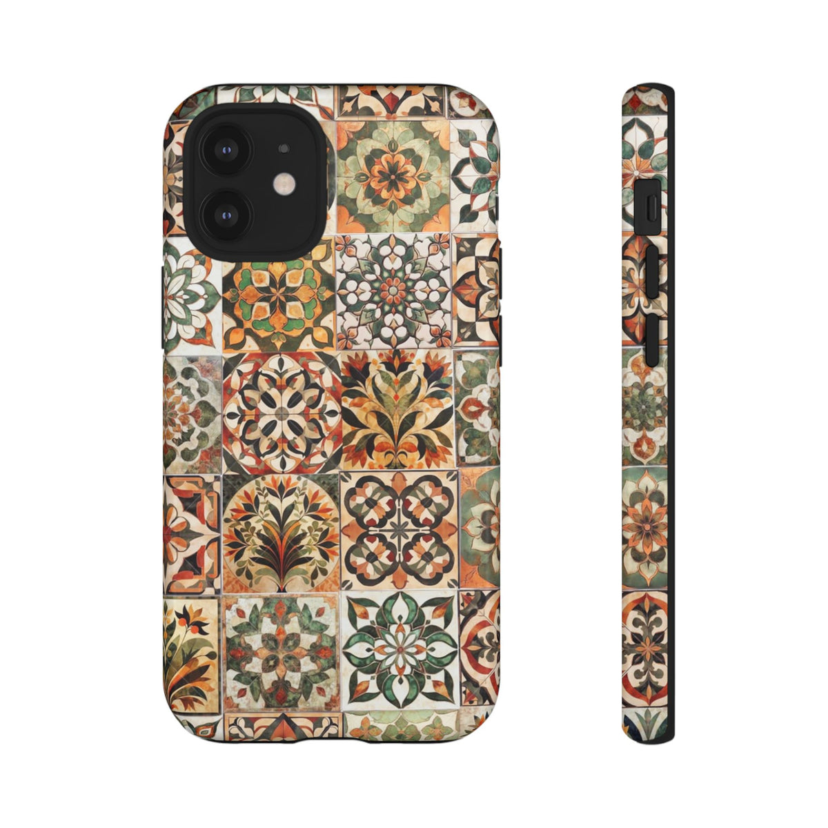 Vintage Mosaic Tile Graphic Tough Phone Cases