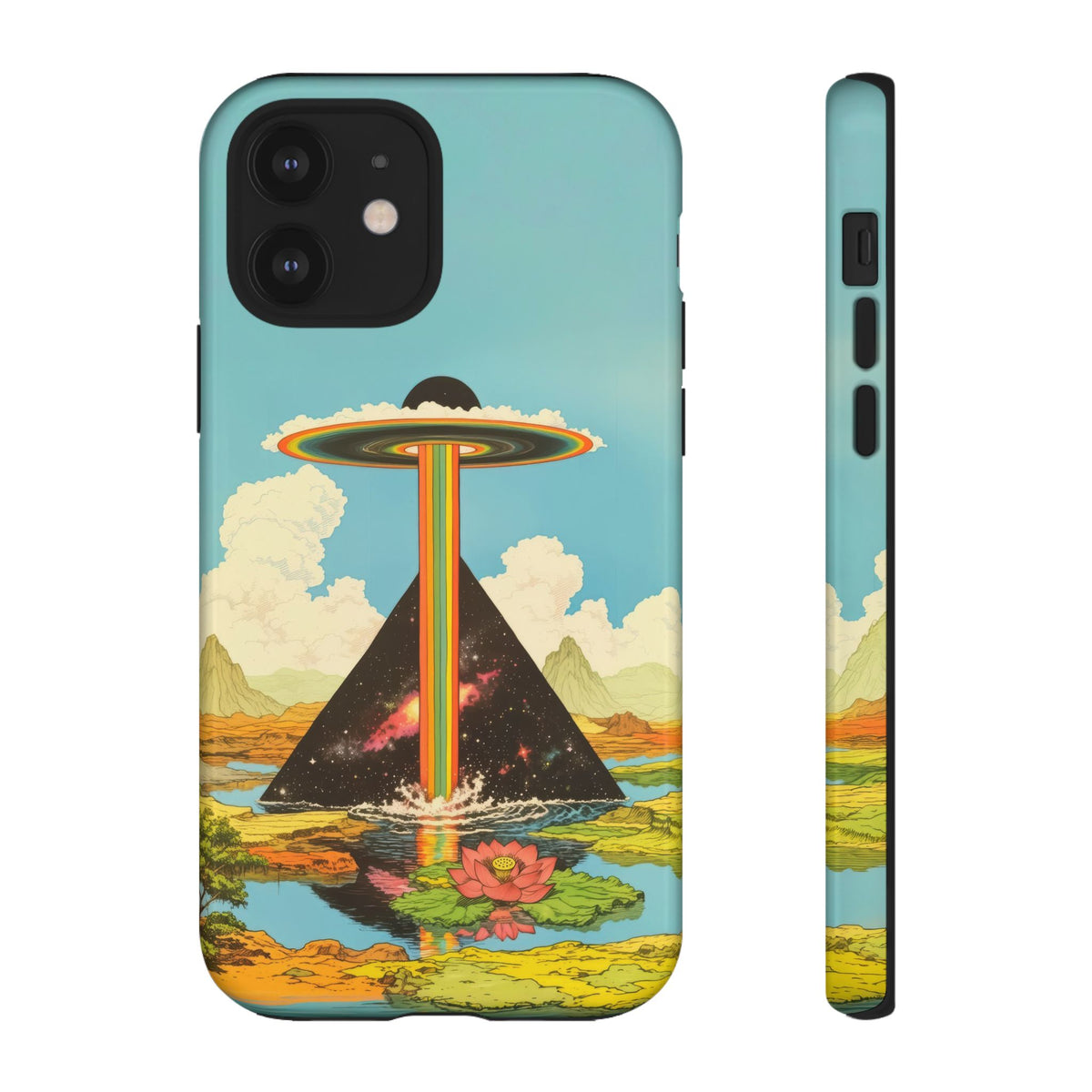 Vintage Alien UFO Graphic Tough Phone Cases