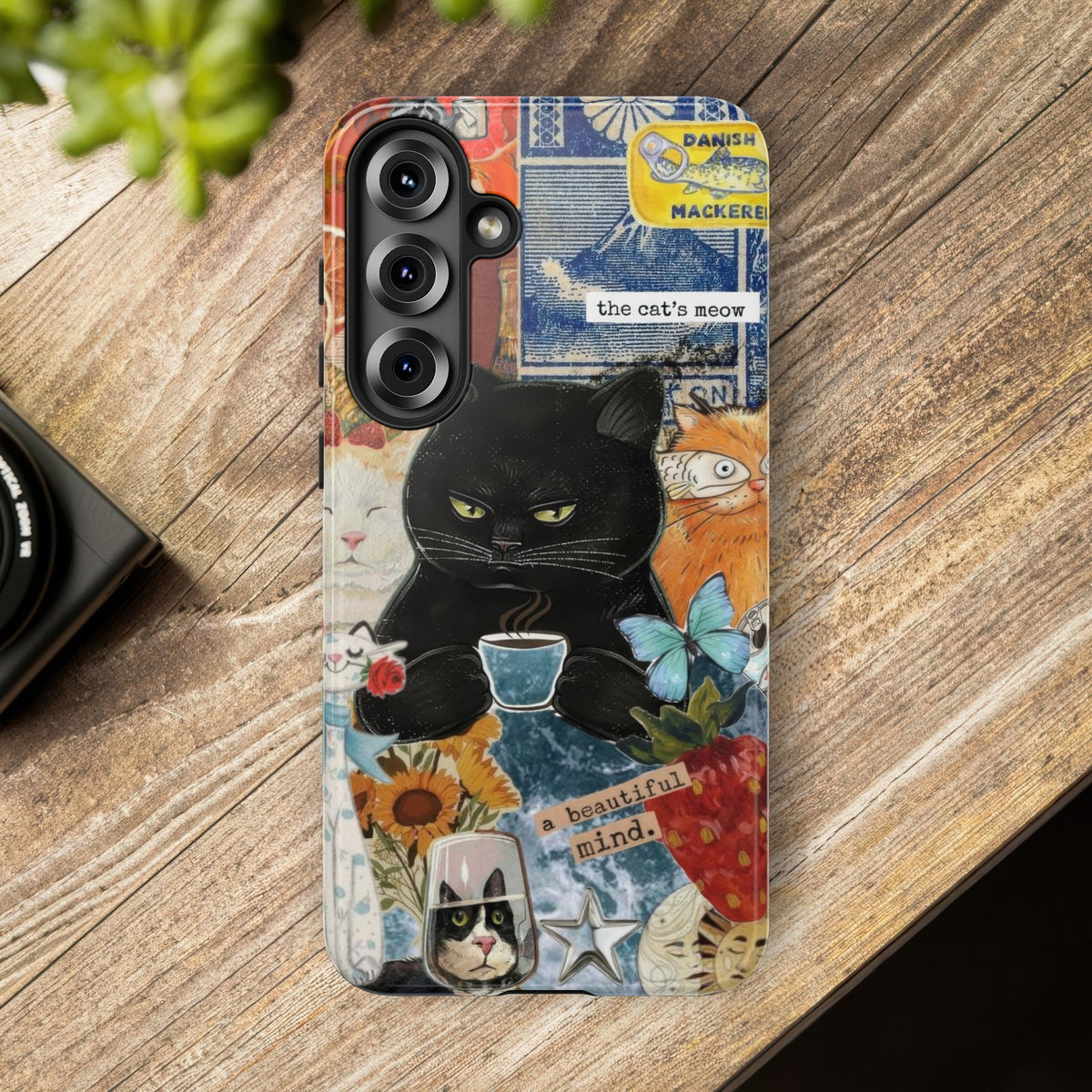 Aesthetic Cats Case - Vintage Kitty Graphic Tough Phone Cases