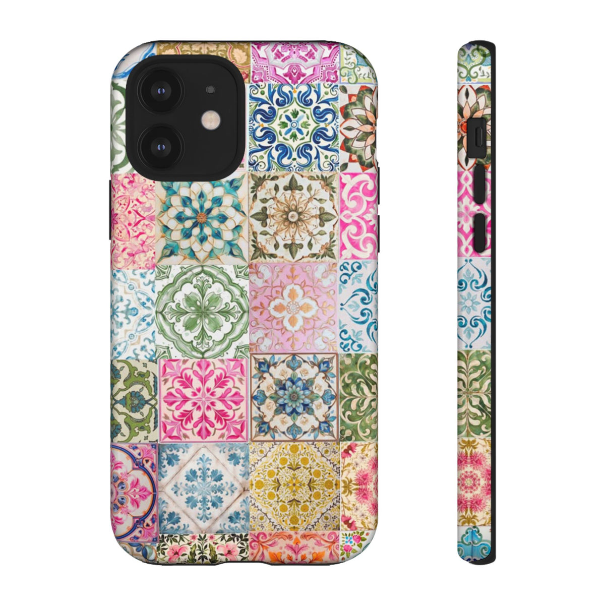 Vintage Mosaic Tile Graphic Tough Phone Cases