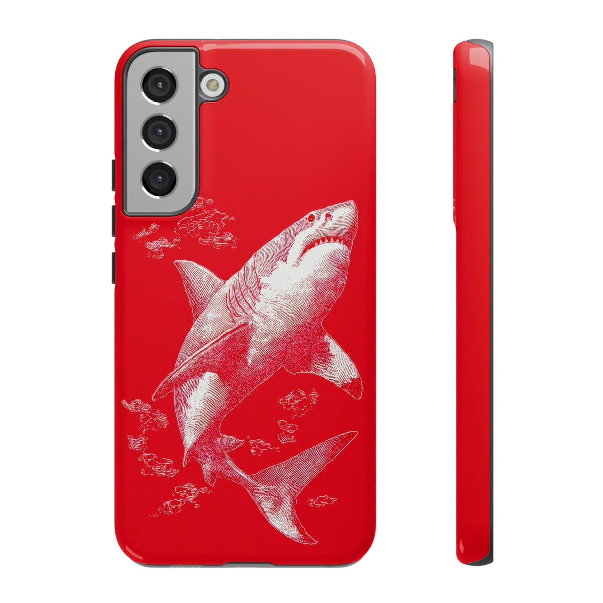 The Shark - Etching Style Series Graphic Tough Phone Cases