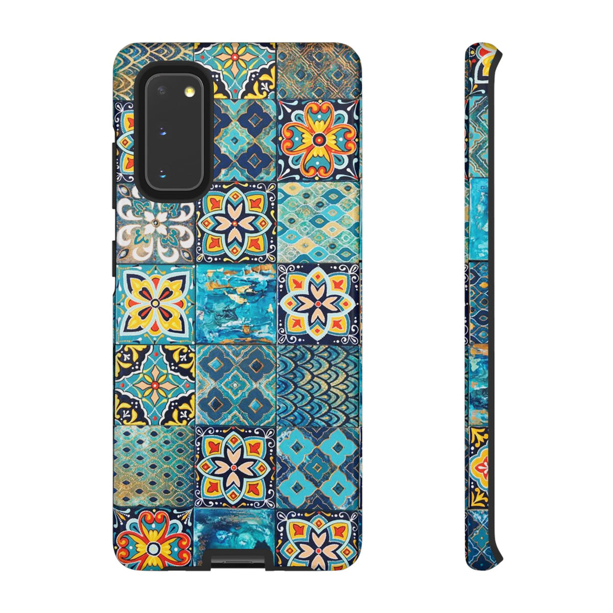 Vintage Mosaic Tile Graphic Tough Phone Cases