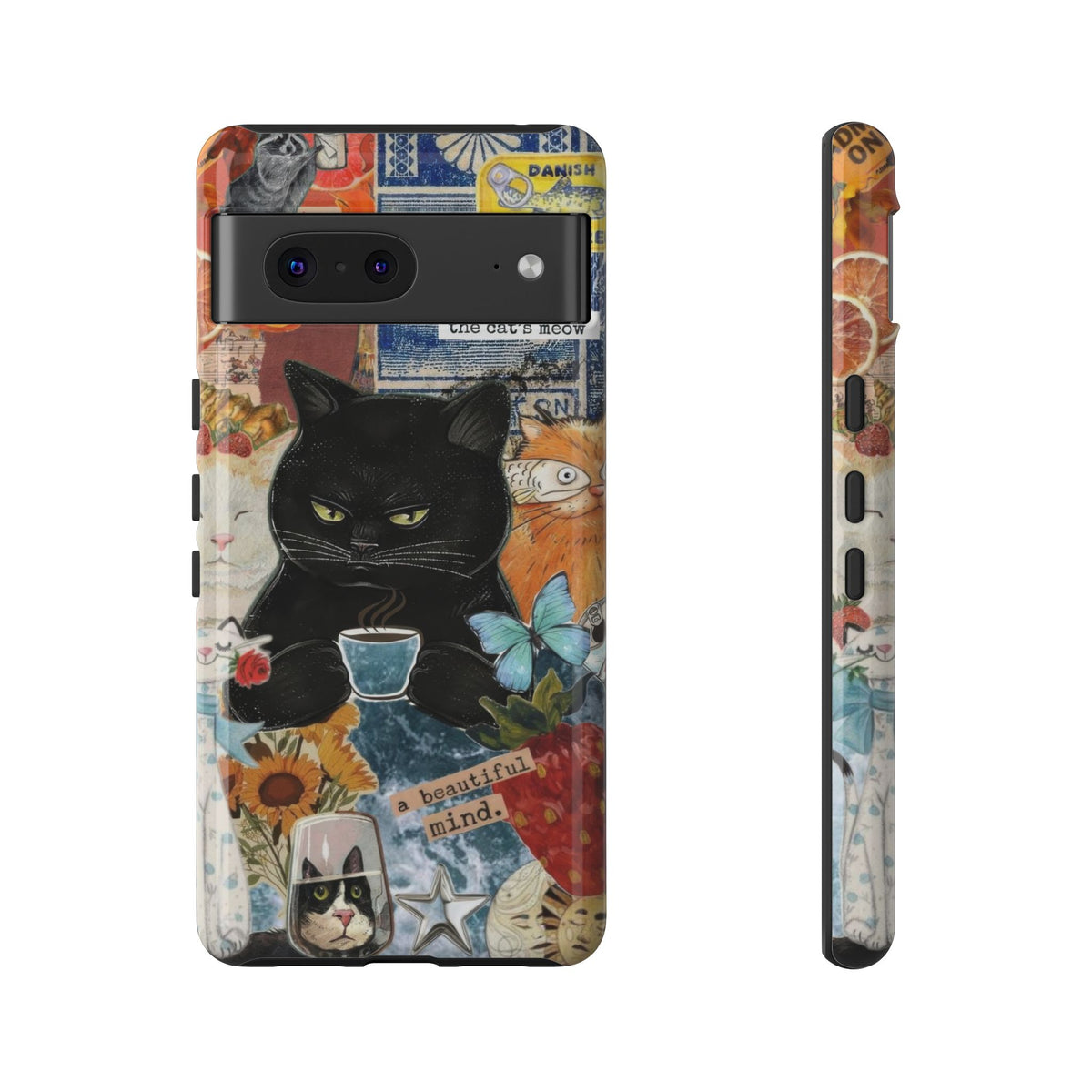 Aesthetic Cats Case - Vintage Kitty Graphic Tough Phone Cases