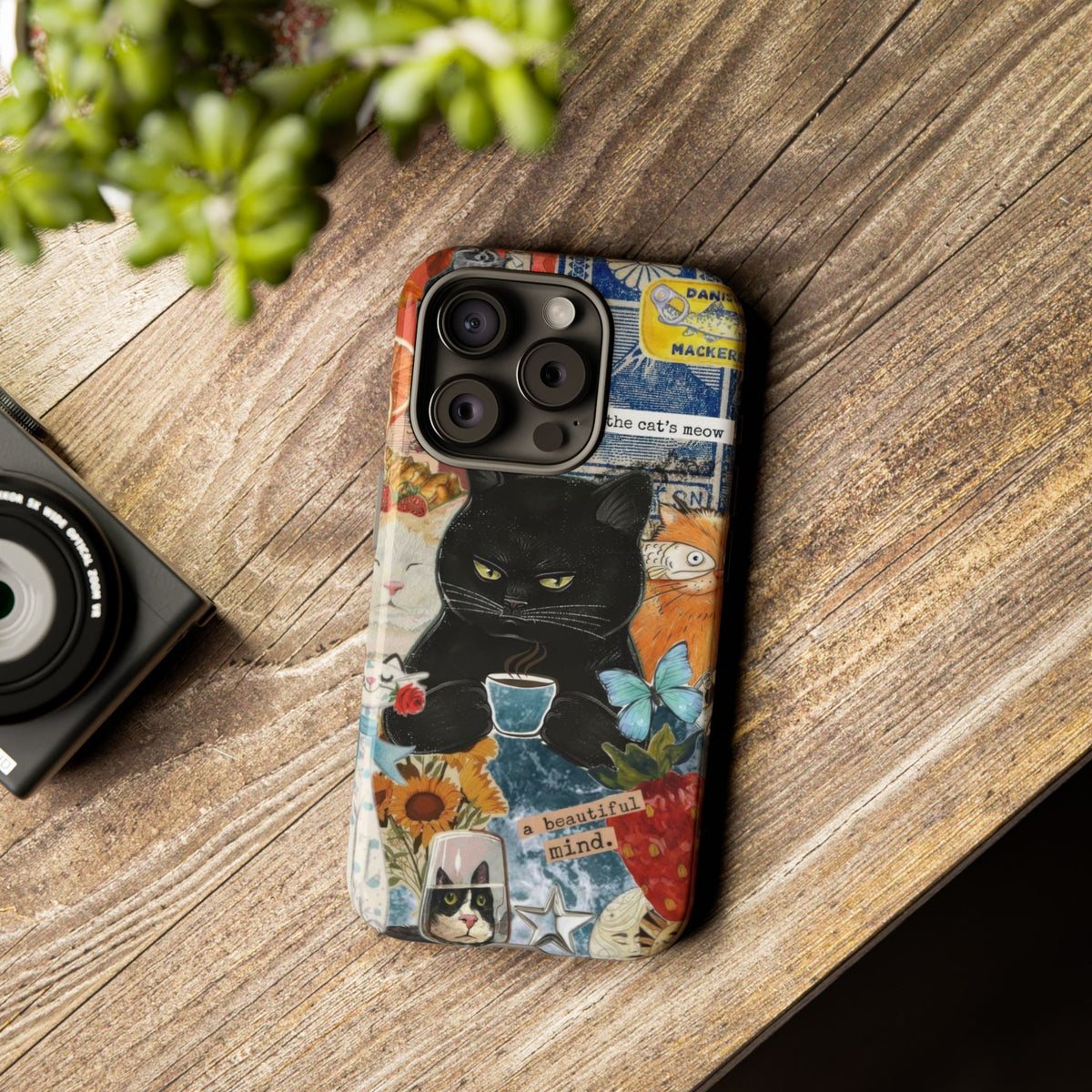 Aesthetic Cats Case - Vintage Kitty Graphic Tough Phone Cases