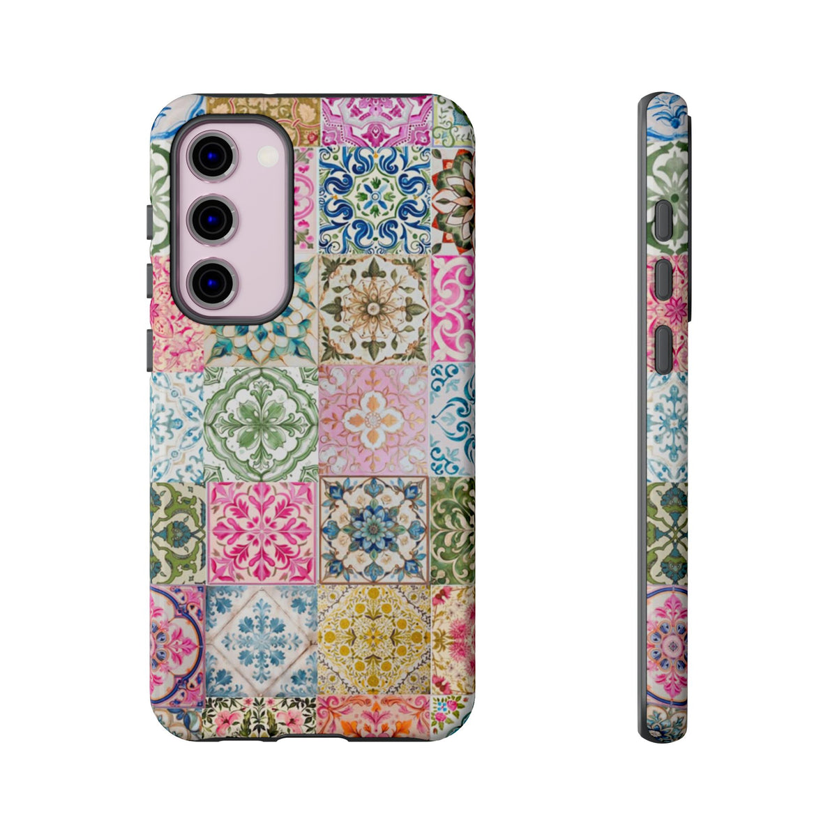 Vintage Mosaic Tile Graphic Tough Phone Cases
