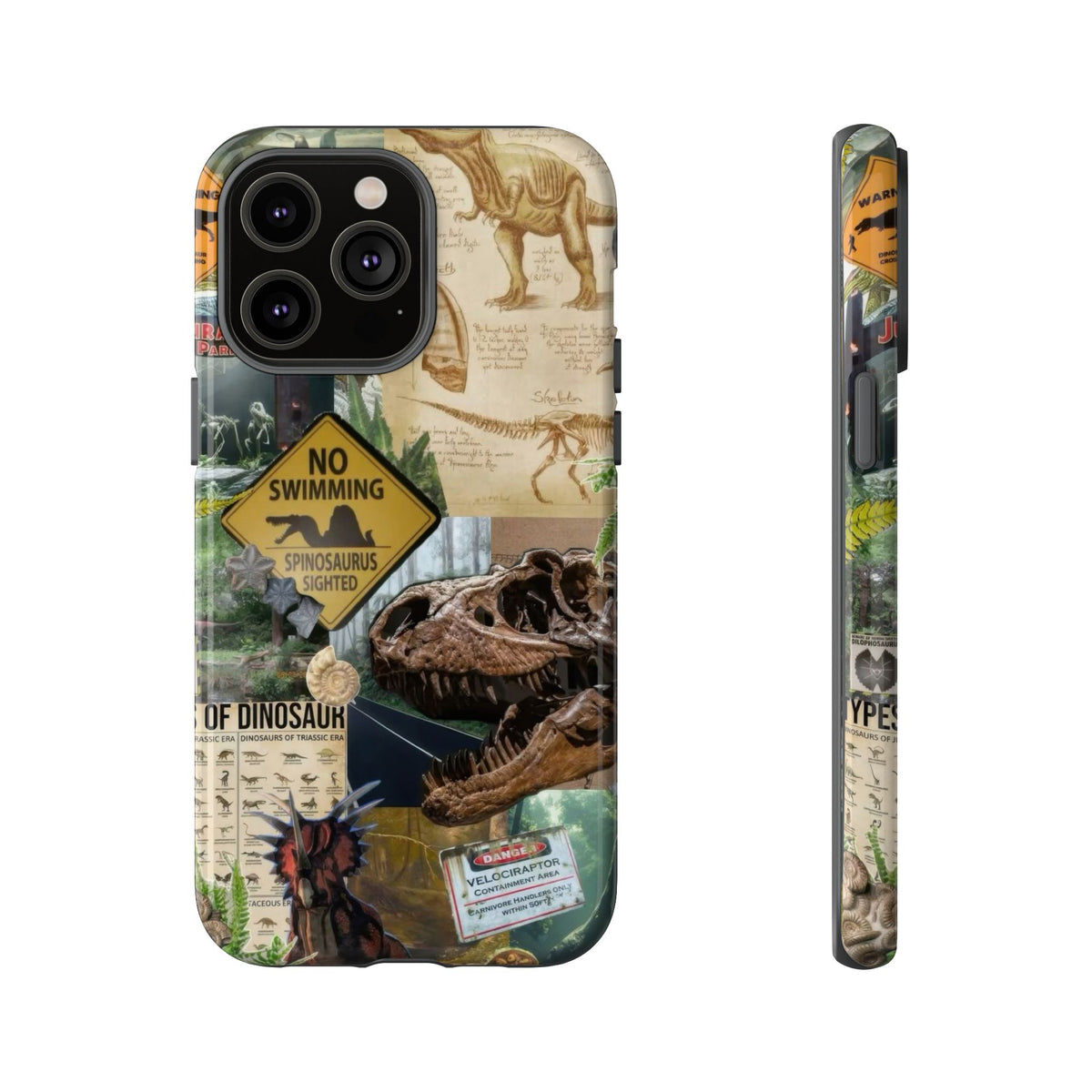 Aesthetic Dinosaur Case - Vintage Jurassic World Graphic Tough Phone Cases