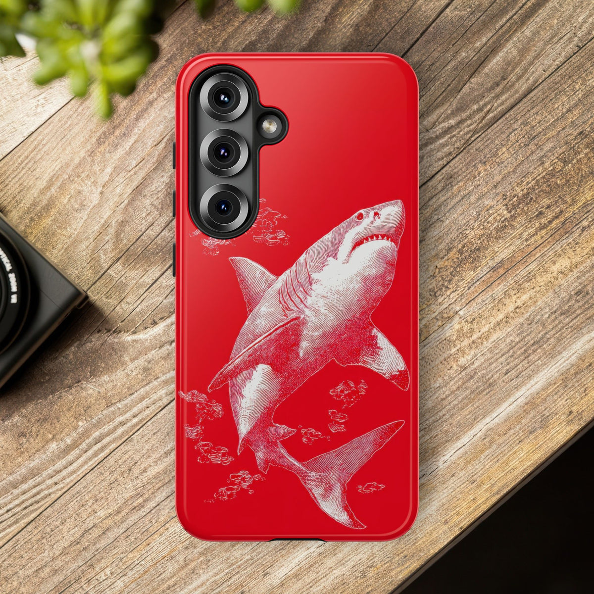 The Shark - Etching Style Series Graphic Tough Phone Cases