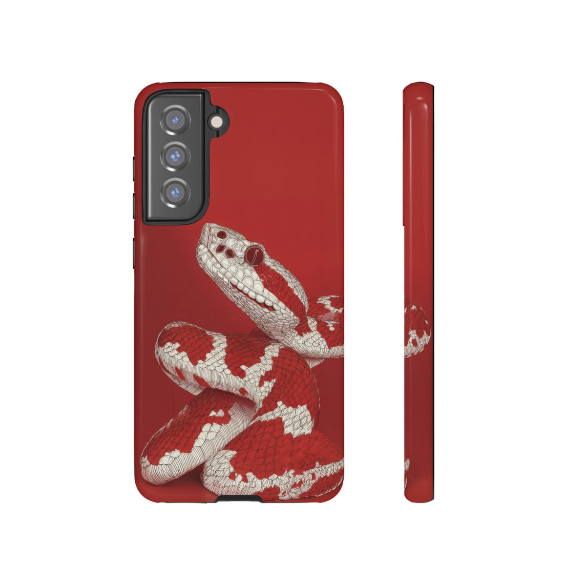 The Snake - Etching Style Series Graphic Tough Phone Cases