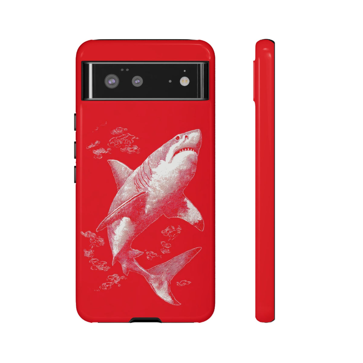 The Shark - Etching Style Series Graphic Tough Phone Cases