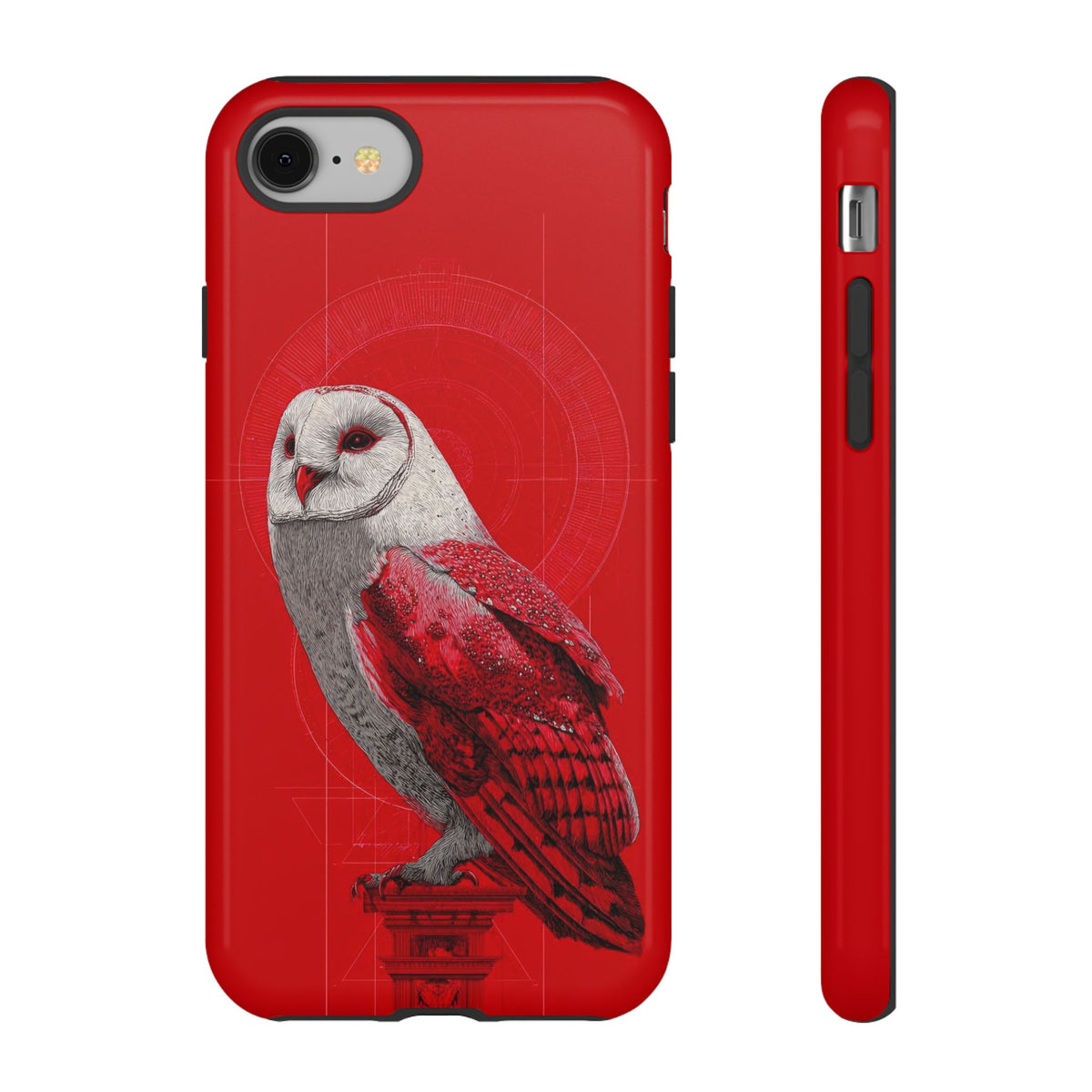 The Owl - Etching Style Series Graphic Tough Phone Cases