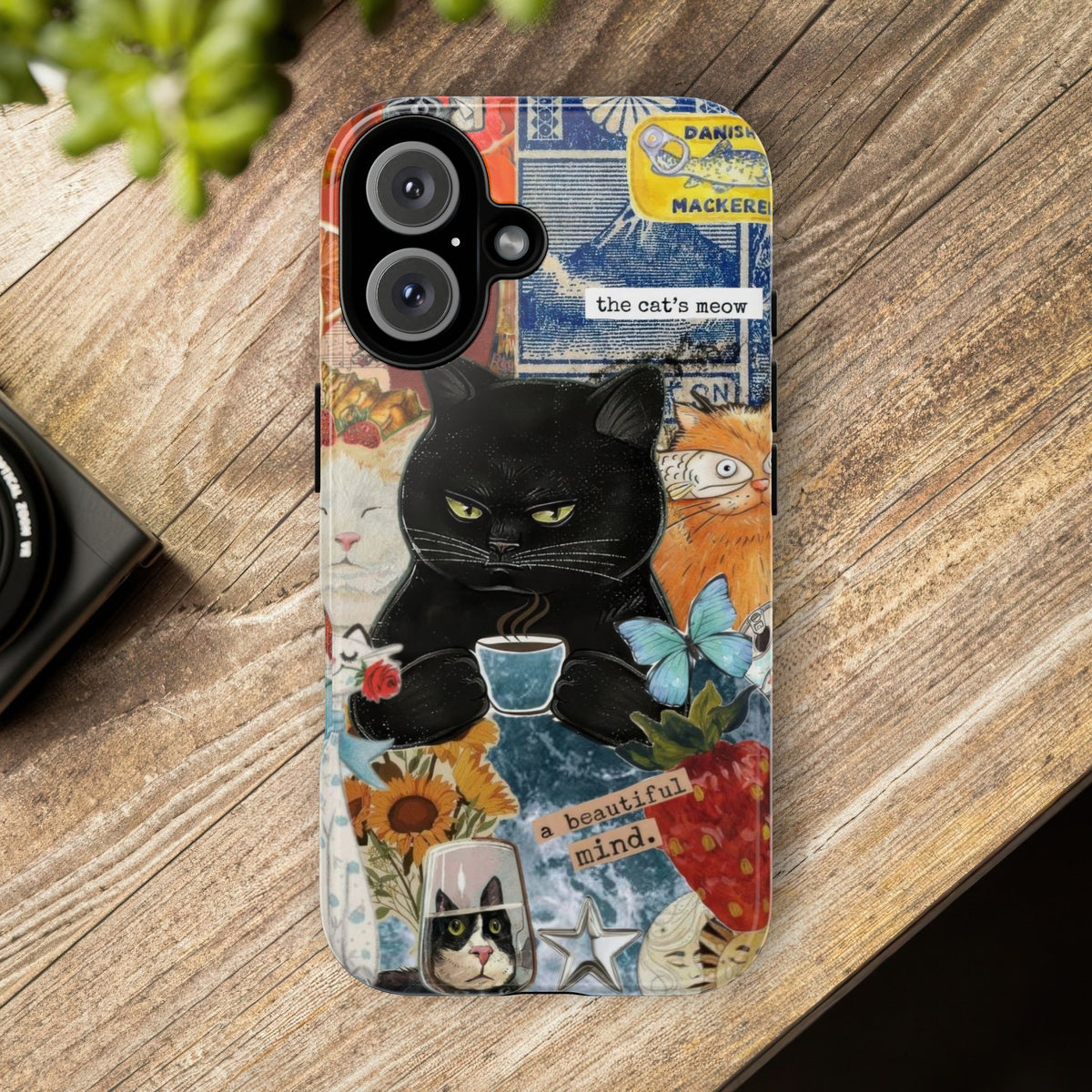 Aesthetic Cats Case - Vintage Kitty Graphic Tough Phone Cases
